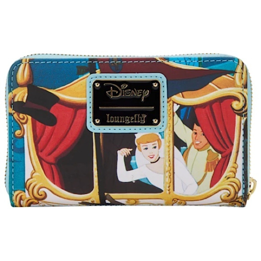 Loungefly Disney Cinderella Princess Scene Zip Around Wallet New